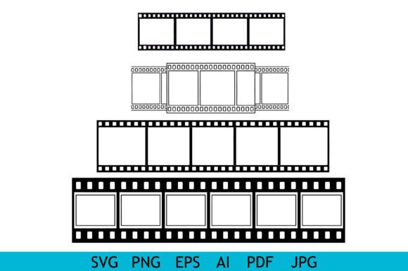 Download Vintage Film Strip Frame Collection Set - Film Collection