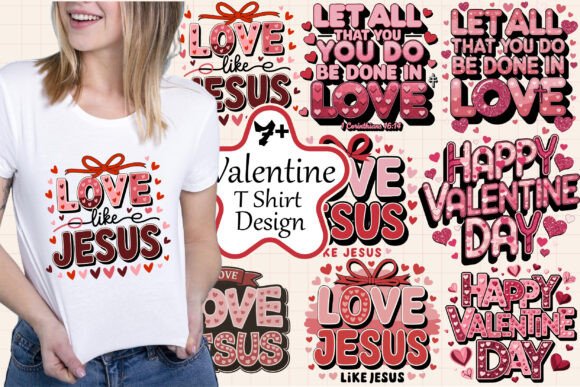 Download Valentines T Shirt Designs Bundle P2 - T shirt design Collection