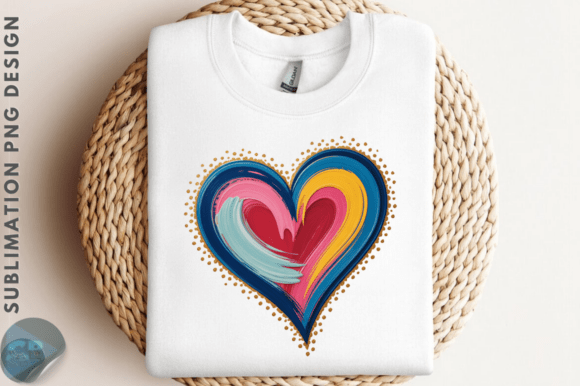 Download Colorful Brushstroke Valentine Day Heart - Premium Resources