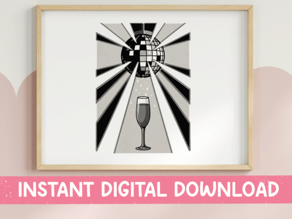 Download Disco Ball Champagne New Year Party - Premium Resources